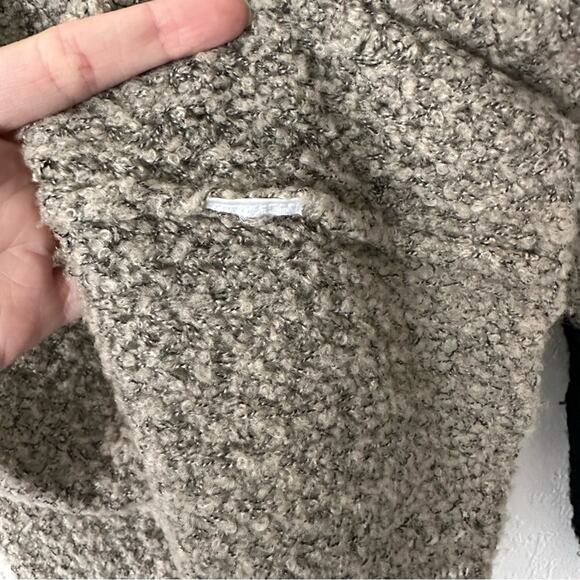 Helmut Lang Flecked Bouclé Pullover size S Black Beige Sweater Knit Asymmetrical - Picture 8 of 10